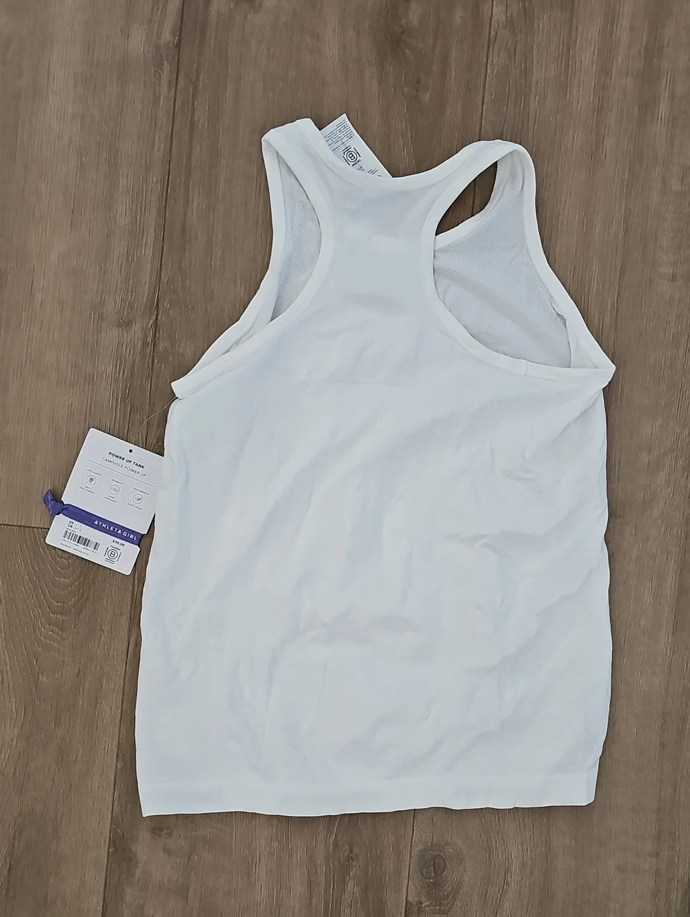 Athleta Girl White Power Up Tank Size 12